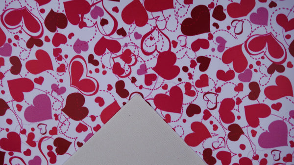 "Hearts Unlimited" Ultra Smooth Faux Leather Sheet