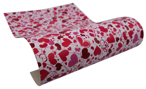 "Hearts Unlimited" Ultra Smooth Faux Leather Sheet