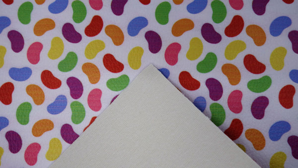 "Jelly Beans" Textured Faux Leather sheet