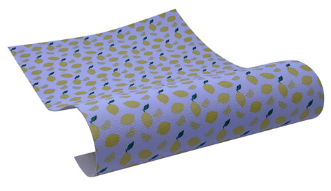 "Lots of Lemons" Textured Faux Leather Sheet