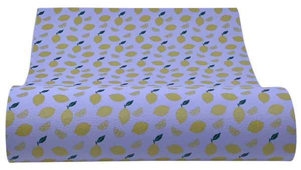 "Lots of Lemons" Textured Faux Leather Sheet