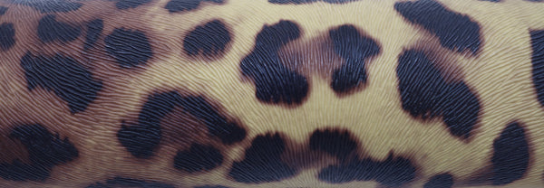 "Leopard Print" Textured Specialty Faux Leather sheet