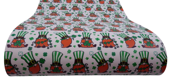 "Leprechaun Gnomes" Ultra Smooth Faux Leather Sheet