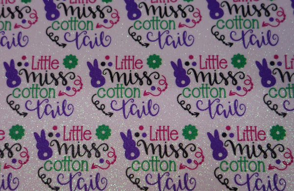 "Little Miss Cotton Tail" Fine Glitter Sheet