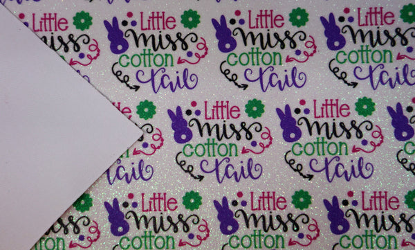 "Little Miss Cotton Tail" Fine Glitter Sheet