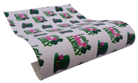 "Little Miss Lucky" Ultra Smooth Faux Leather Sheet