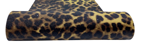 "Leopard Print" Textured Specialty Faux Leather Sheet **IMPERFECT**