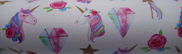 "Magical Unicorn" Textured Faux Leather sheet