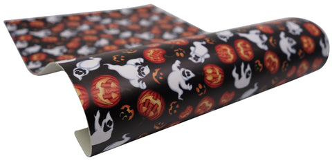  AnyDesign 10Pcs Halloween Theme Faux Leather Sheets