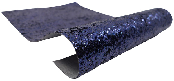 "Navy Blue" Mixed Glitter sheet - *IMPERFECT* - CraftyTrain.com