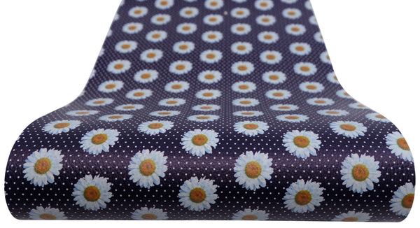 "Wild Daisy" Textured Faux Leather sheet