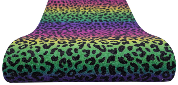 "Vibrant Rainbow Background Animal Print" Premium Glitter sheet