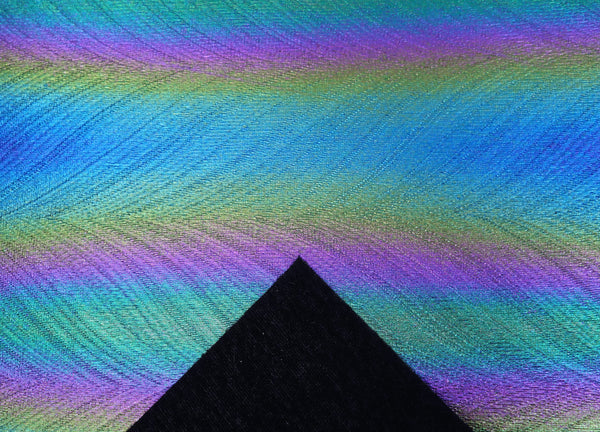 "Oil Slick (Bright)" Brushed Faux Leather sheet