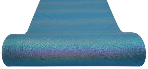 "Oil Slick (Light)" Brushed Faux Leather sheet