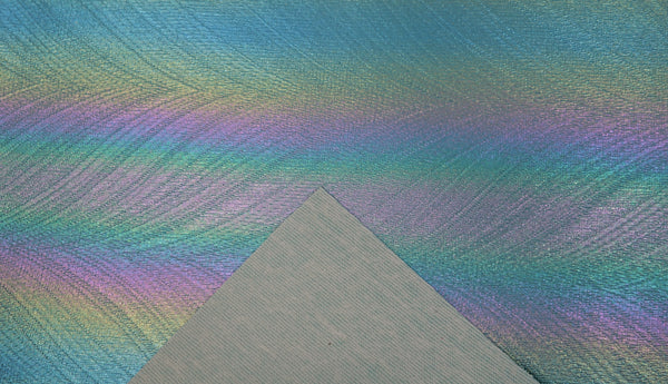 "Oil Slick (Light)" Brushed Faux Leather sheet