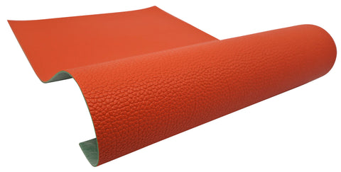 "Orange" Pebble Textured Faux Leather sheet