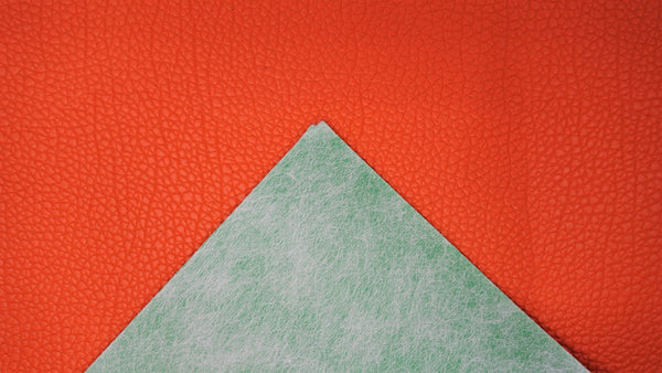 "Orange" Pebble Textured Faux Leather sheet