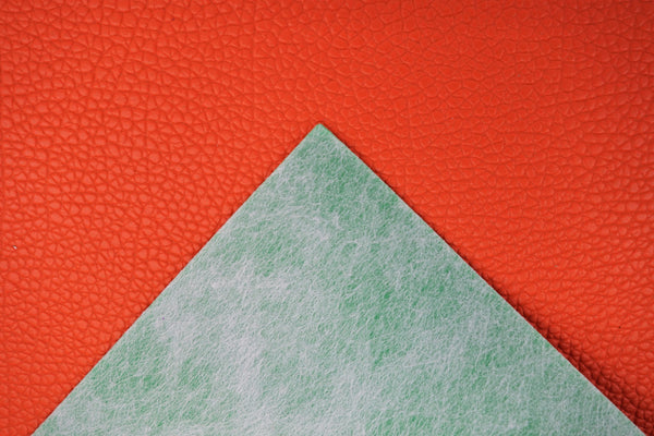 "Orange" Pebble Textured Faux Leather sheet