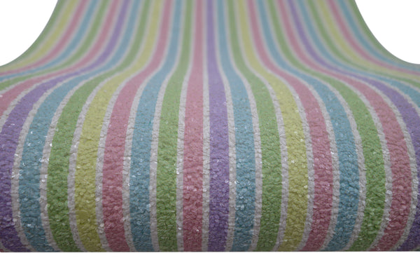 "Pastel Stripes" Premium Glitter sheet