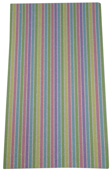 "Pastel Stripes" Premium Glitter sheet