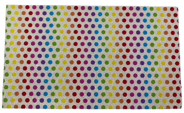 "Rainbow Polka Dots" Premium Glitter Sheet