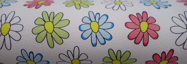 "Petite Wildflower" Textured Faux Leather sheet