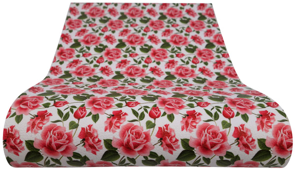 "Pink Rose" Textured Faux Leather sheet