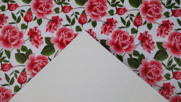 "Pink Rose" Textured Faux Leather sheet