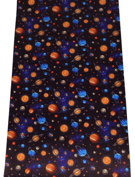 "Planets" Textured Faux Leather sheet