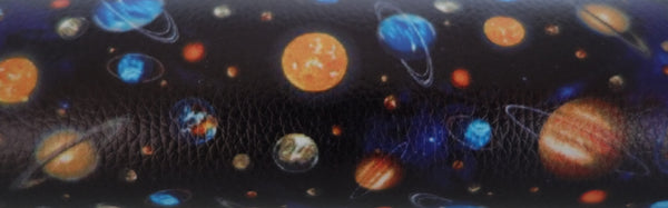 "Planets" Textured Faux Leather sheet