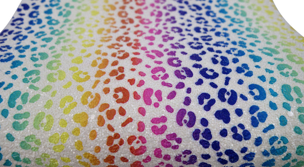 "Rainbow Animal Print" Premium Glitter sheet