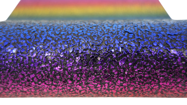 "Rainbow" Crackle Faux Leather sheet