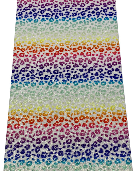 "Rainbow Animal Print" Fine Glitter Sheet