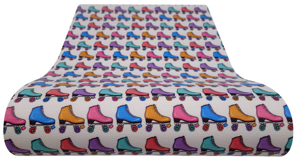 "Rollerskates" Textured Faux Leather sheet