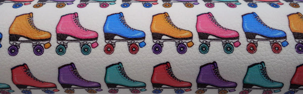 "Rollerskates" Textured Faux Leather sheet