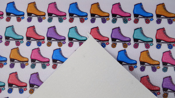 "Rollerskates" Textured Faux Leather sheet