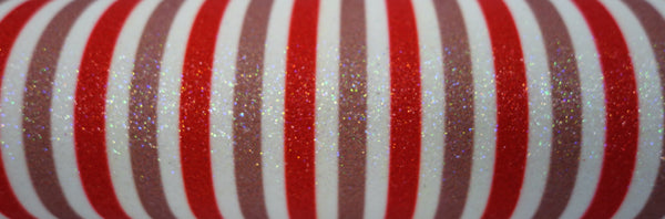 "Rose Gold & Red Stripes" Fine Glitter sheet