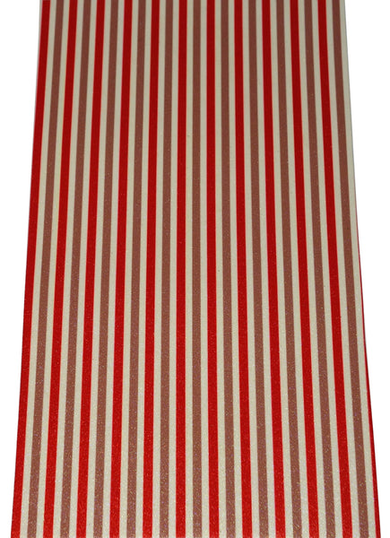 "Rose Gold & Red Stripes" Fine Glitter sheet