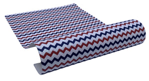 "Red, White & Blue Chevron" Fine Glitter Sheet