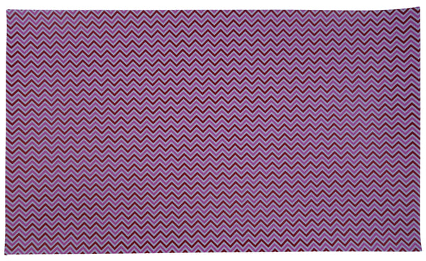 "Pink, Red, & White Chevron Print" Ultra Smooth Faux Leather Sheet