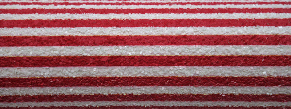 "Red & White Stripes" Premium Glitter Sheet