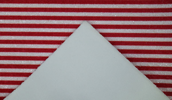 "Red & White Stripes" Premium Glitter Sheet