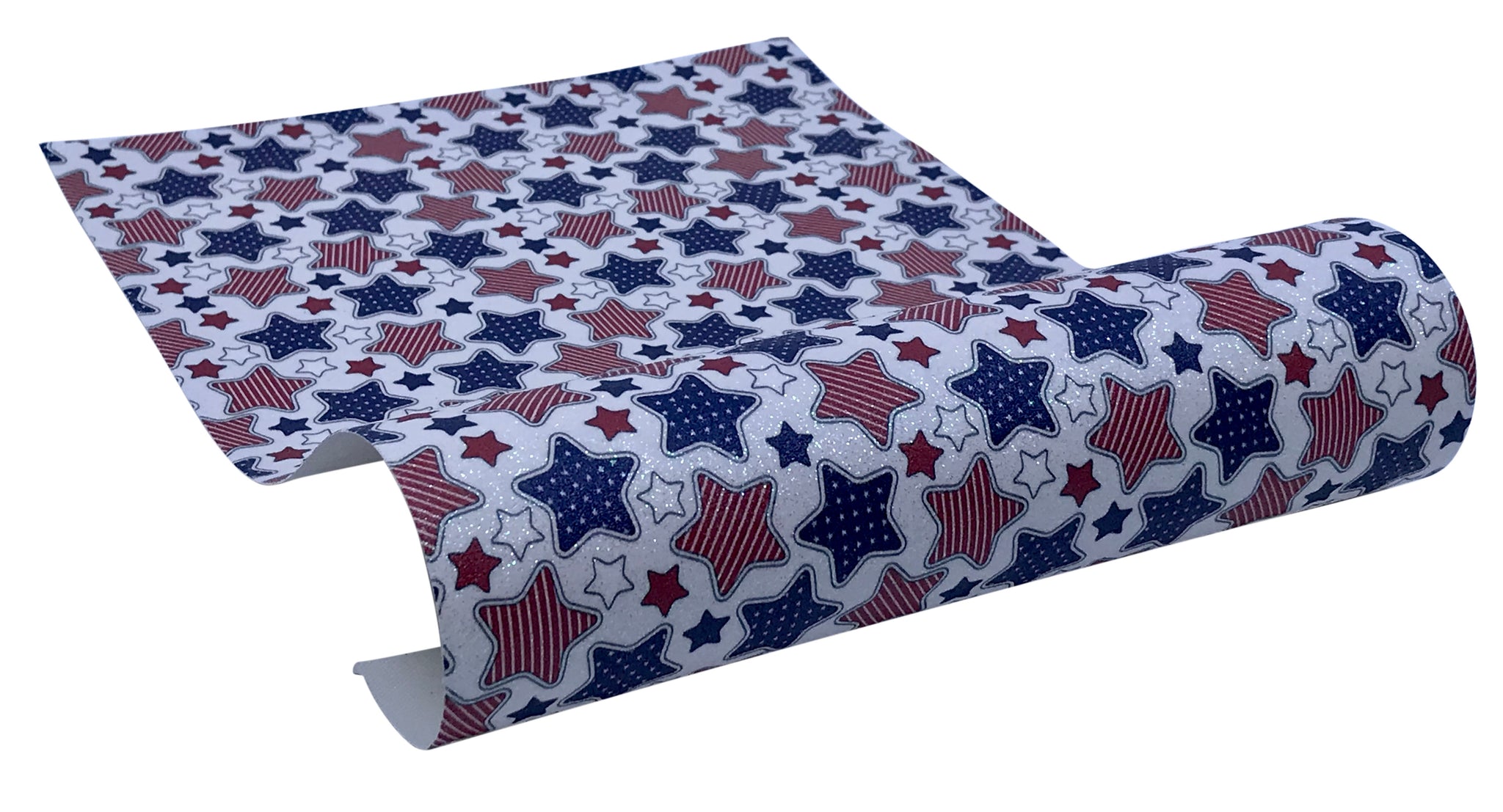 "Red, White & Blue Stars 2.0" Fine Glitter Sheet