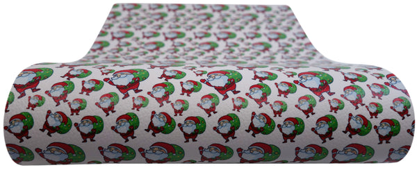 "Special Delivery Santa" Textured Faux Leather sheet - CraftyTrain.com