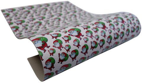 "Special Delivery Santa" Textured Faux Leather sheet - CraftyTrain.com