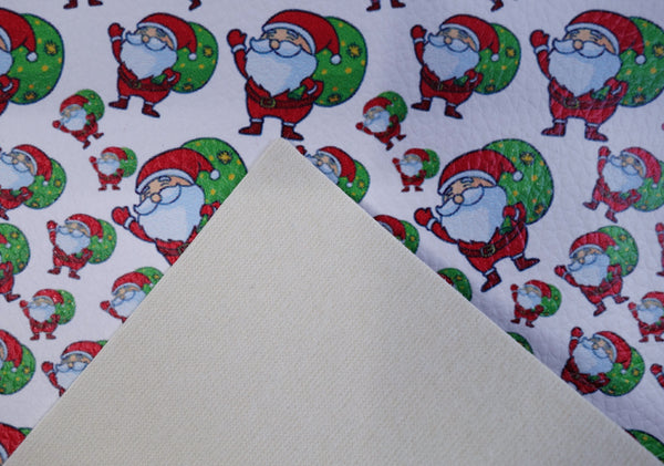 "Special Delivery Santa" Textured Faux Leather sheet - CraftyTrain.com