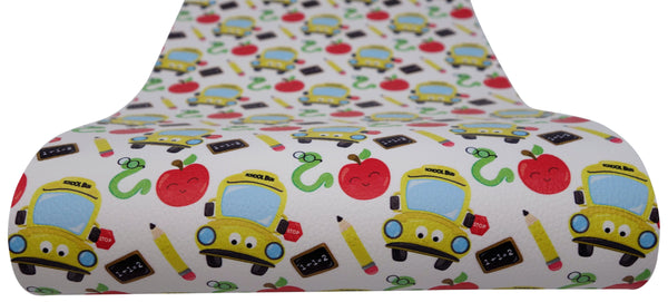 "School Bus" Textured Faux Leather sheet