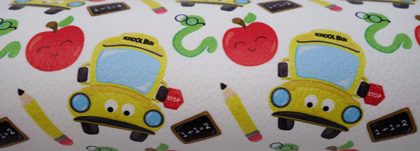 "School Bus" Textured Faux Leather sheet