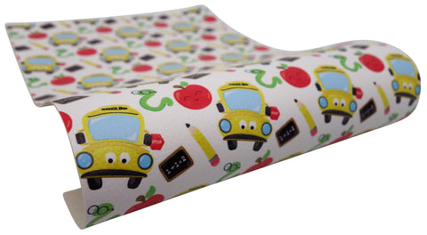 "School Bus" Textured Faux Leather sheet
