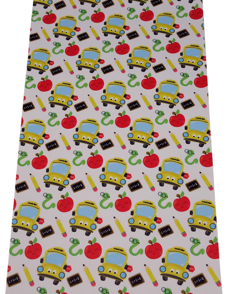 "School Bus" Textured Faux Leather sheet